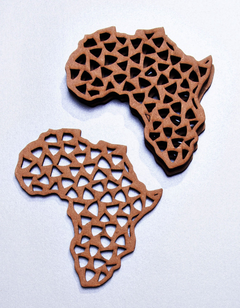 A set of 6 cards with envelopes, featuring archival South African designs brought back to life